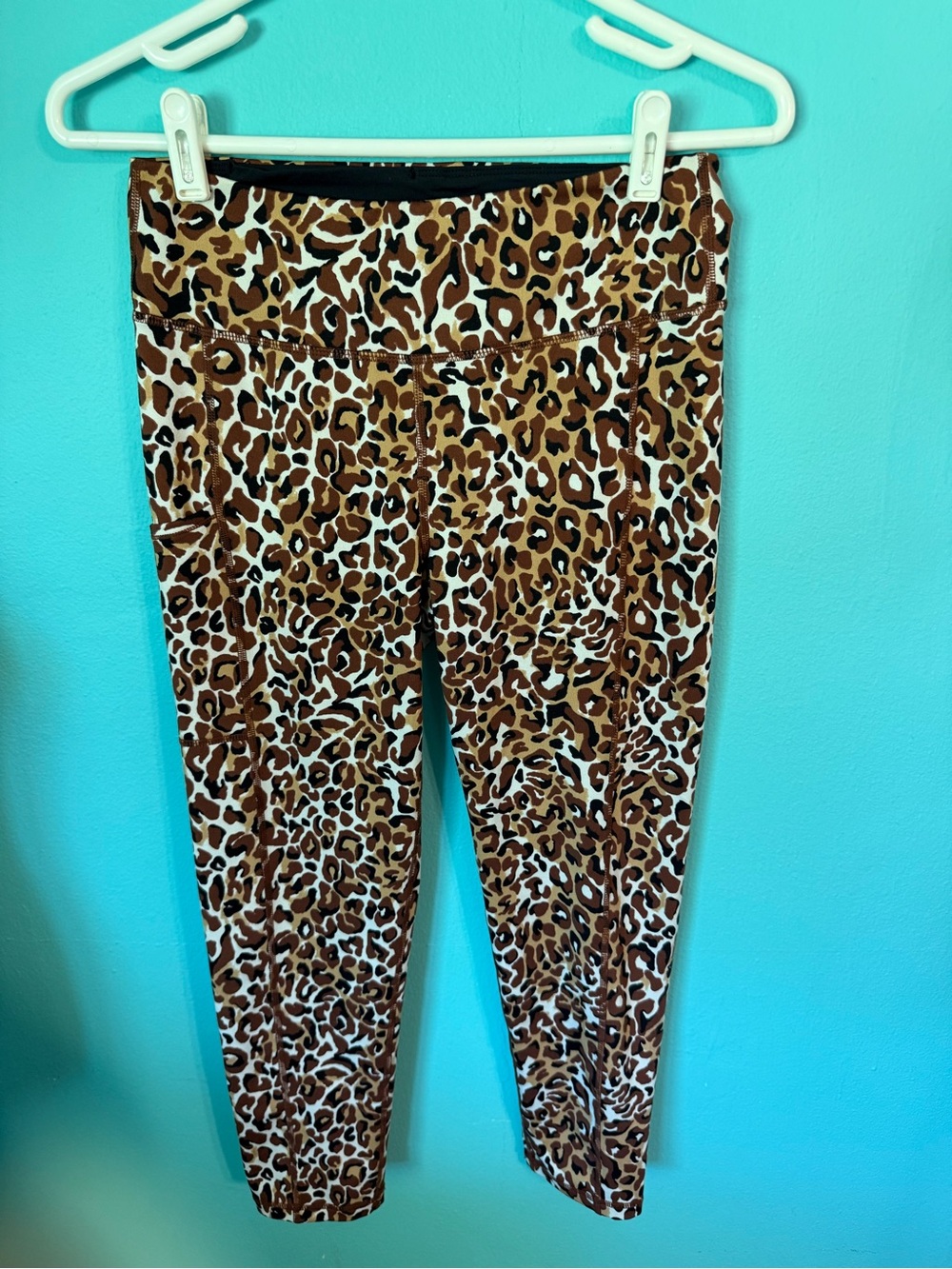 EUC Women’s Lilly Pulitzer Animal Print Luxletic Full Length Leggings Size M
